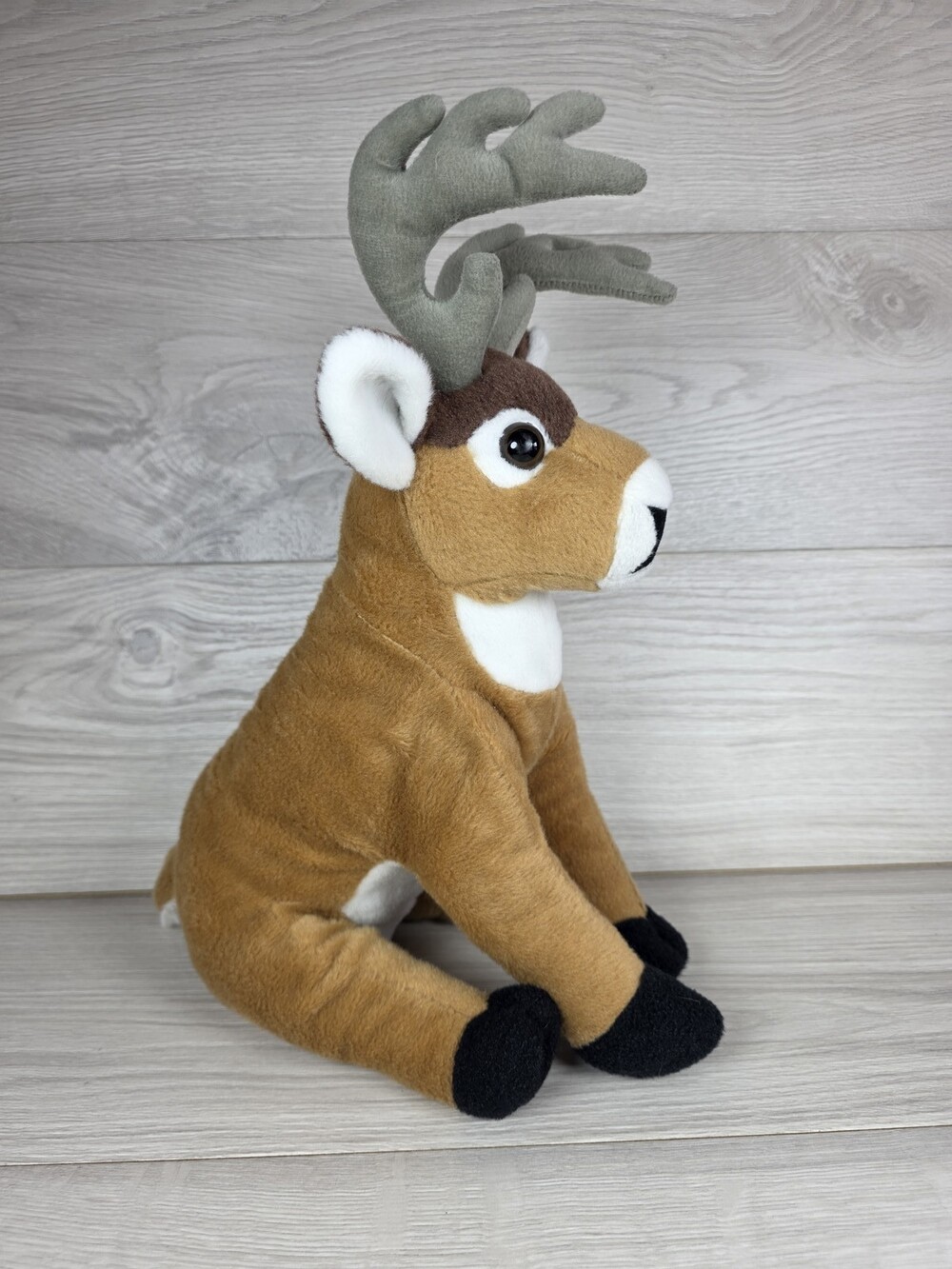 Wild Republic Realistic Plush Deer w Antlers 13" Tall Cabin Decor SU34